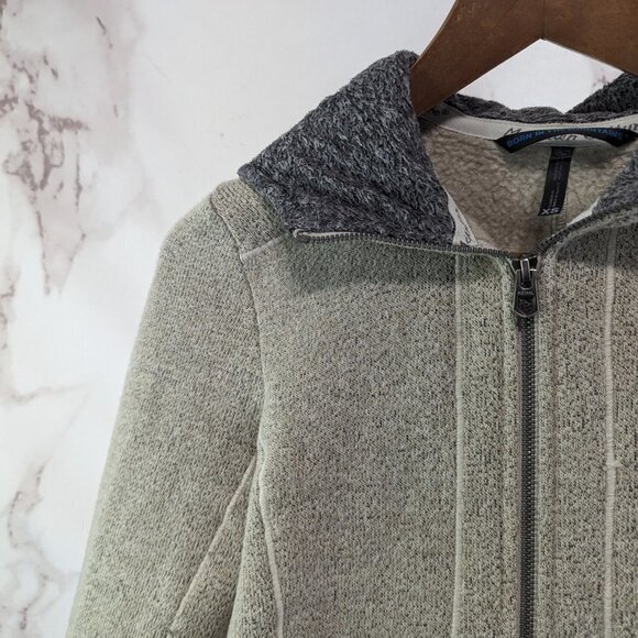 Kuhl Jacket Women XS Gray Sweater Fleece Full Zip Alf Stella Teddy Sherpa Hood - Picture 2 of 13